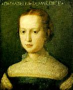portratt av isabella di medici, Agnolo Bronzino